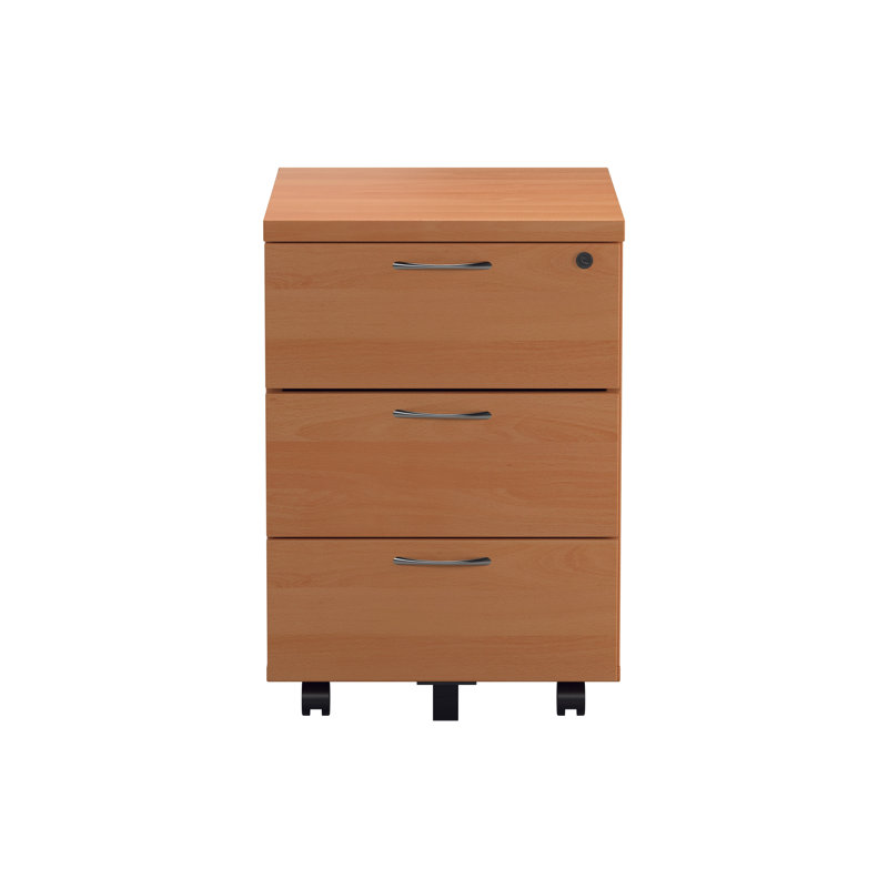 Buariki 40.4 cm W 3 -Drawer Filing Cabinet, Beech
