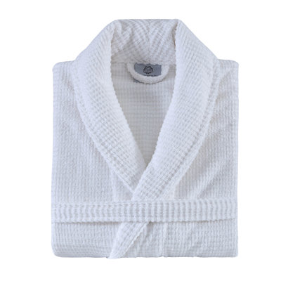 Belanger 100% Cotton Terry Cloth Gender Neutral Mid-Calf Bathrobe with Pockets