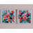 Bouquet II - Shadowbox, peinture sur papier