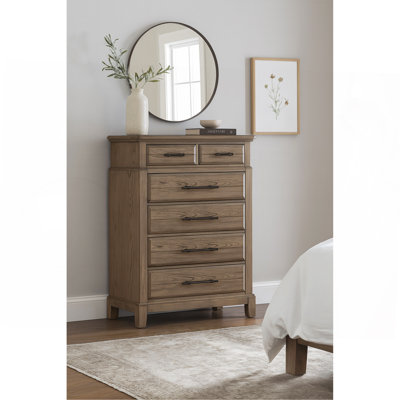 Commode 6 tiroirs - Finition caramel