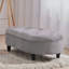 Monica 100cm Wide Velvet Tufted Oval Solid Colour Standard Ottoman-1494265007