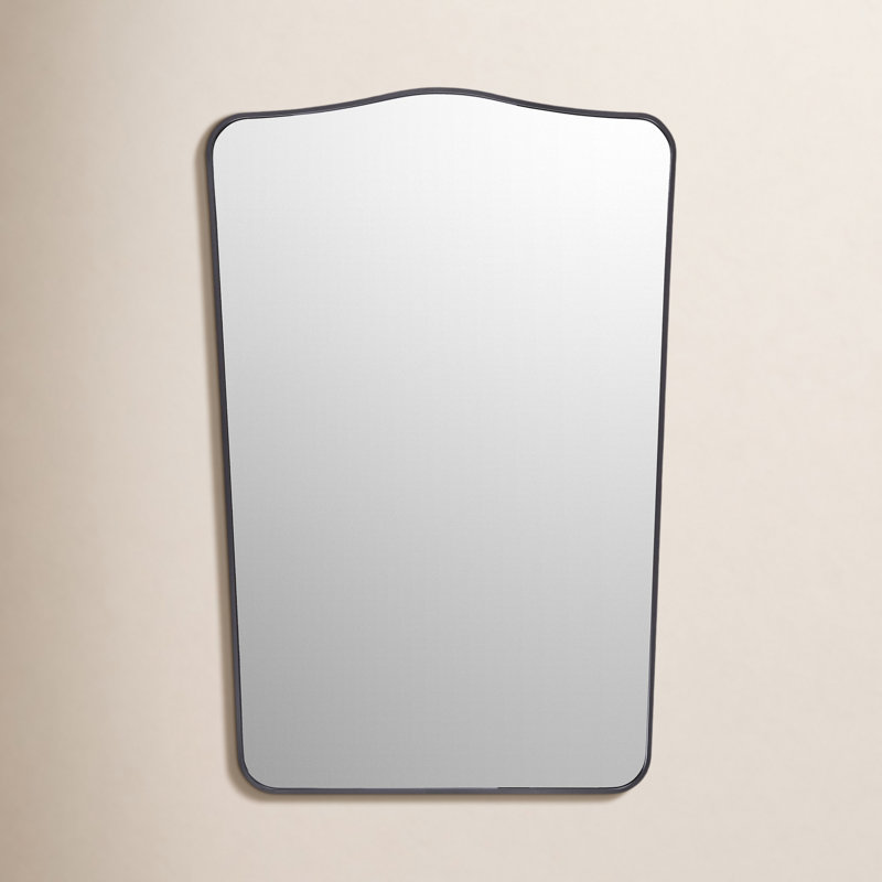 Bellona Aluminium Arch Wall Mirror, Black