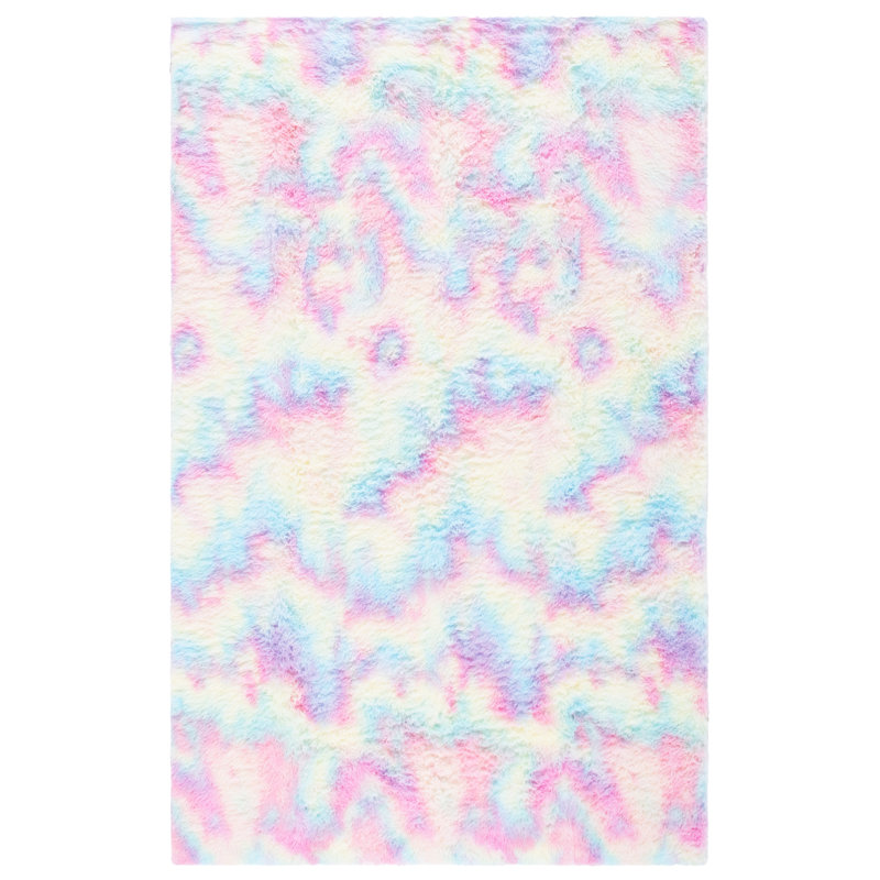 Zariyana Shag Performance Abstract Rug, Rectangle 5' x 8'