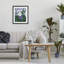 Mauve et blanc, iris, reproduction sous verre, conception de Sarah Waldron Kimball-885716380-885716382