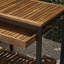 Vivlio Wood + Metal Barcart(No Include Stool)