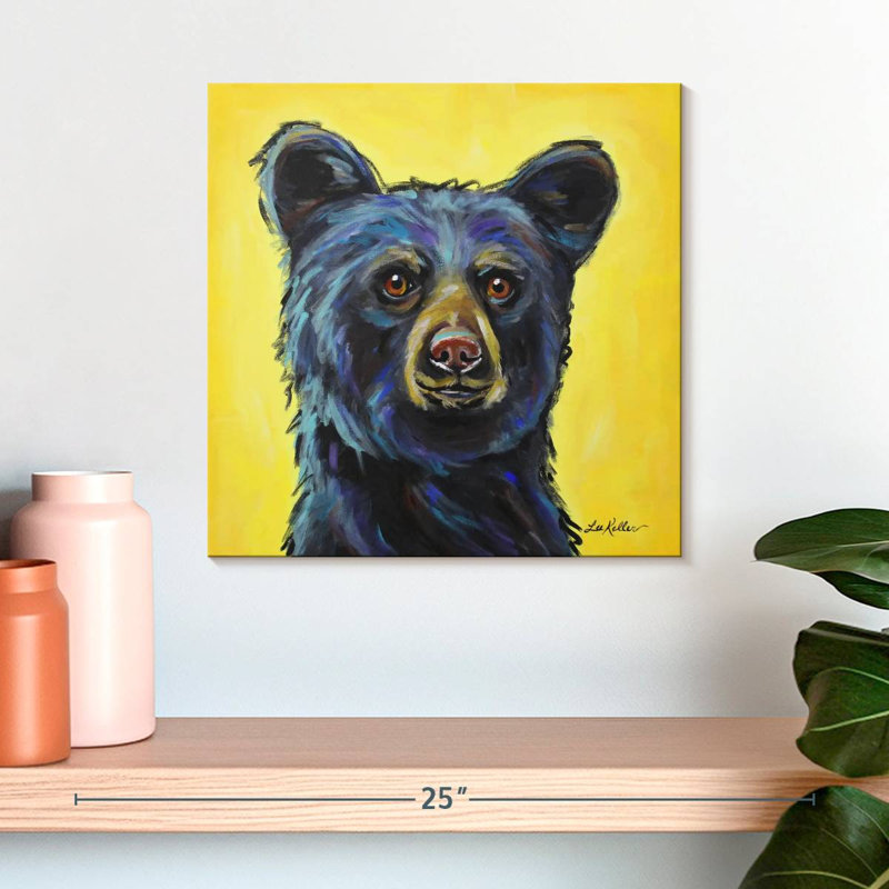 Crowle Black Bear Bernard, 16" H x 16" W