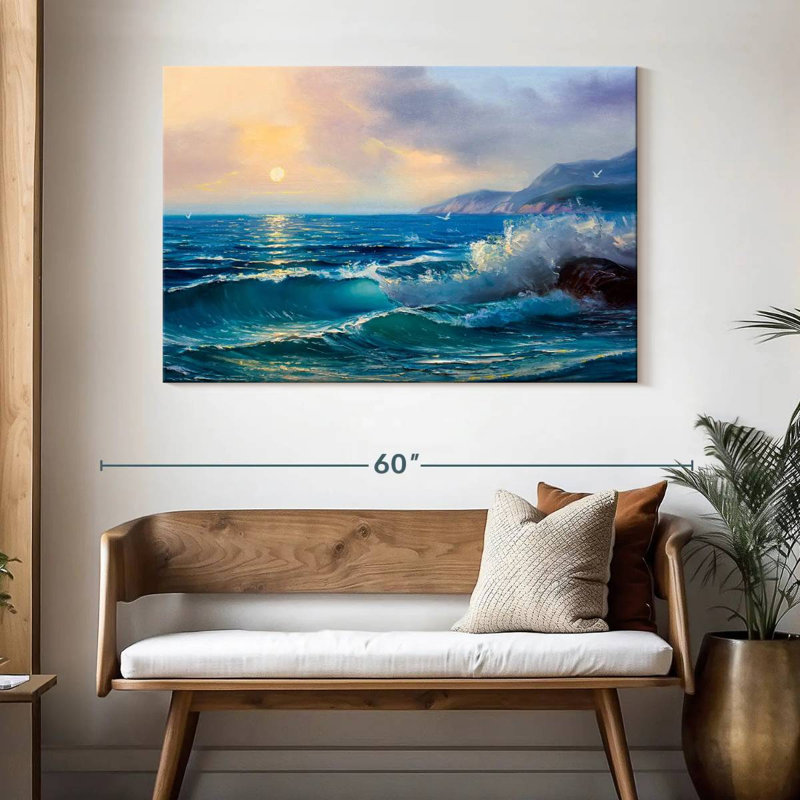 Gillard Morning Seascape, H 32 po x l 48 po