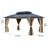 Double Roof with Aluminum Frame Patio Gazebo-110872094