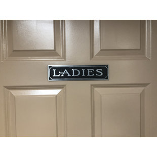Ladies Aluminum Door Sign