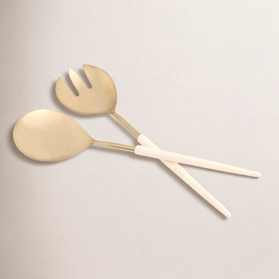 Amanda Stainless Steel Salad Servers