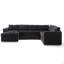 110.75" Sectional Sofa,Oversized Modular Sofa,Chaise Storage, Modern U Shaped Couch