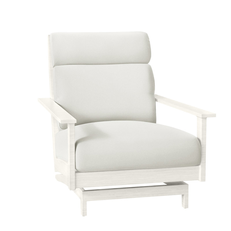 Kennebunkport Patio Lounge Chair with Cushions, Oyster, No welt + Standard fill, Canvas Sand