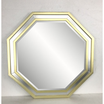 Miroir mural - Argent / Or