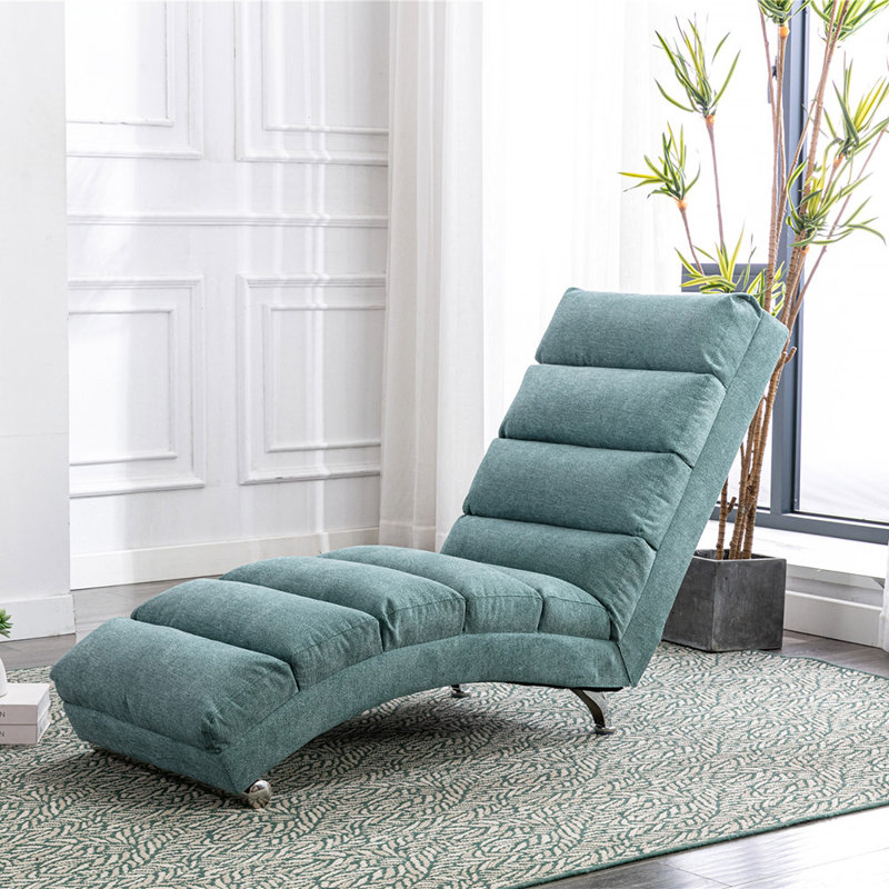 Alrahman Upholstered Recliner, Teal Velvet