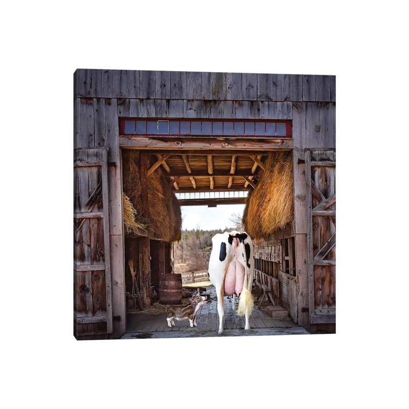 Barn Friends 1 Piece Wrapped Canvas Wall Art, 93.98cm H x 93.98cm W x 1.905cm D