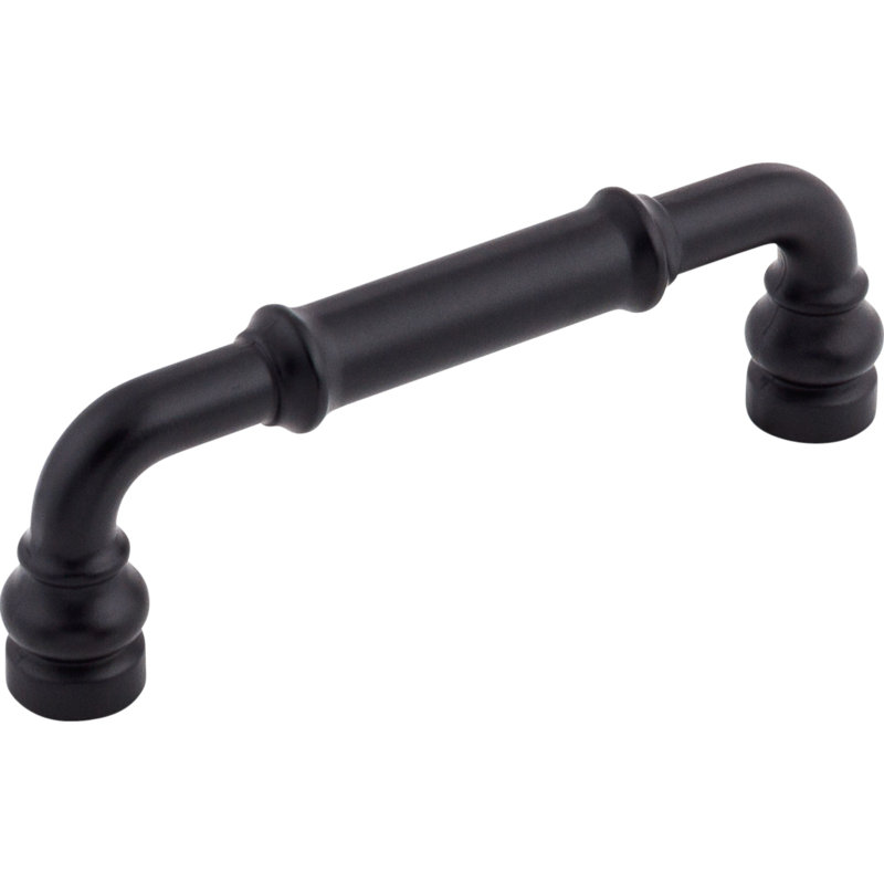 Brixton Bar Pull, Flat Black, 3 3/4" Center to Center