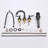 Bathroom faucet with 360 degree turn spout-110825972