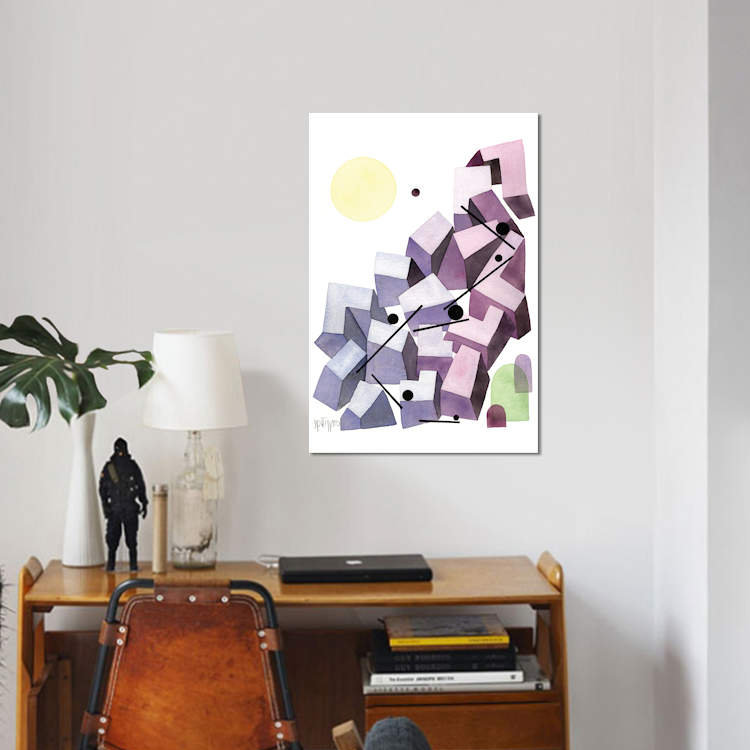 « on the edge », reproduction d’impression sur toile, H 18 po x l 12 po x P 1,5 po, Toile tendue, Pas de tapis