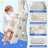 6 in 1 Toddlers Slide and Swing Set, Kids Slides w/Climber, Storage, Basketball Hoop, Ball, Suction Cup Reinforced-99010390