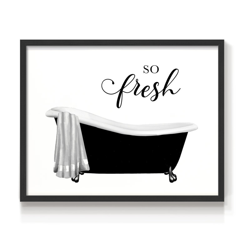 So Fresh - reproduction encadrée, H 8 po x l 10 po, Noir, noir, noir, noir