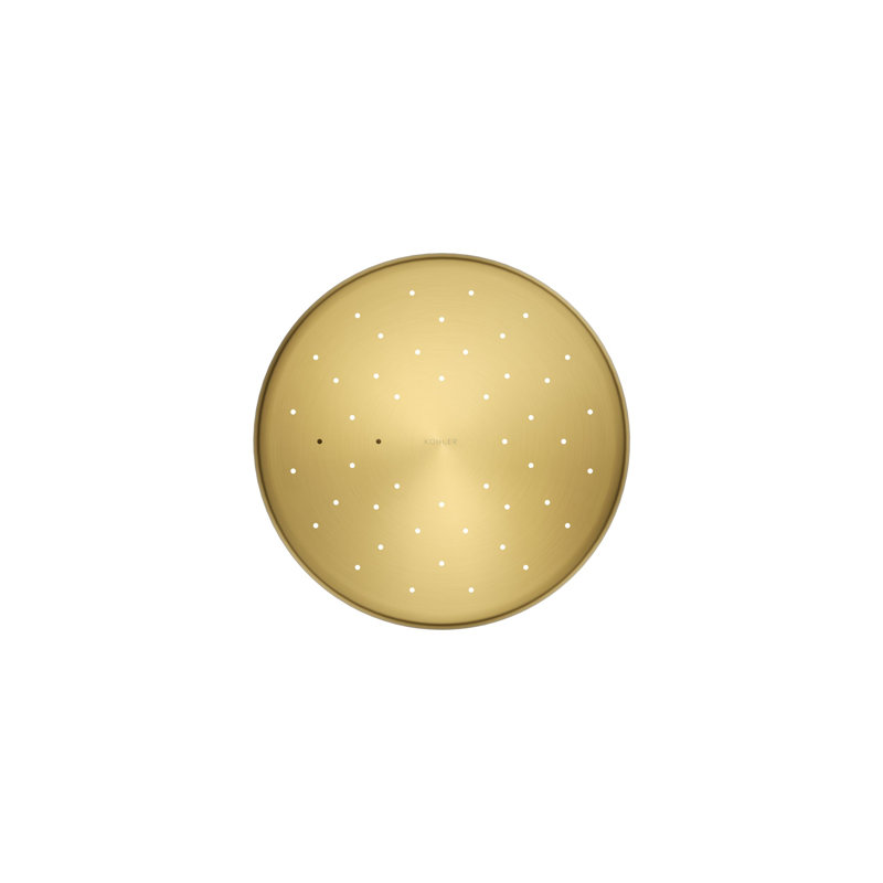 Flood Adjustable Shower Head, Vibrant Brushed Moderne Brass