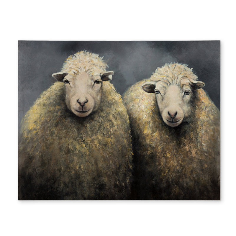 Napperon en laine et mouton