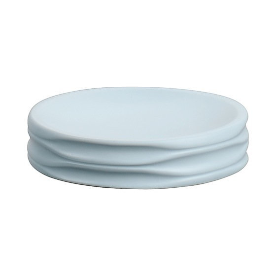 Ortensia Resin Soap Dish Bathroom Tray Tumbler, Sky Blue