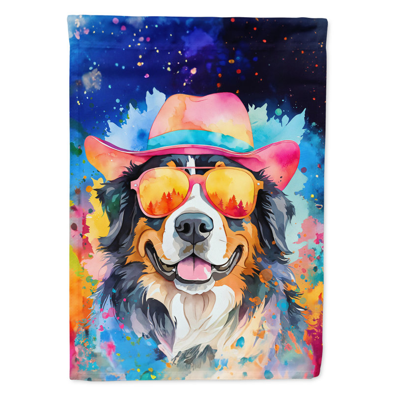 Drapeau de la maison Hippie Dawg, Bouvier bernois indigo