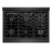 ZLINE Designer 36 in. Paramount Dual Fuel Range in Black Satin Steel with Black and Bronze Accents-119400998