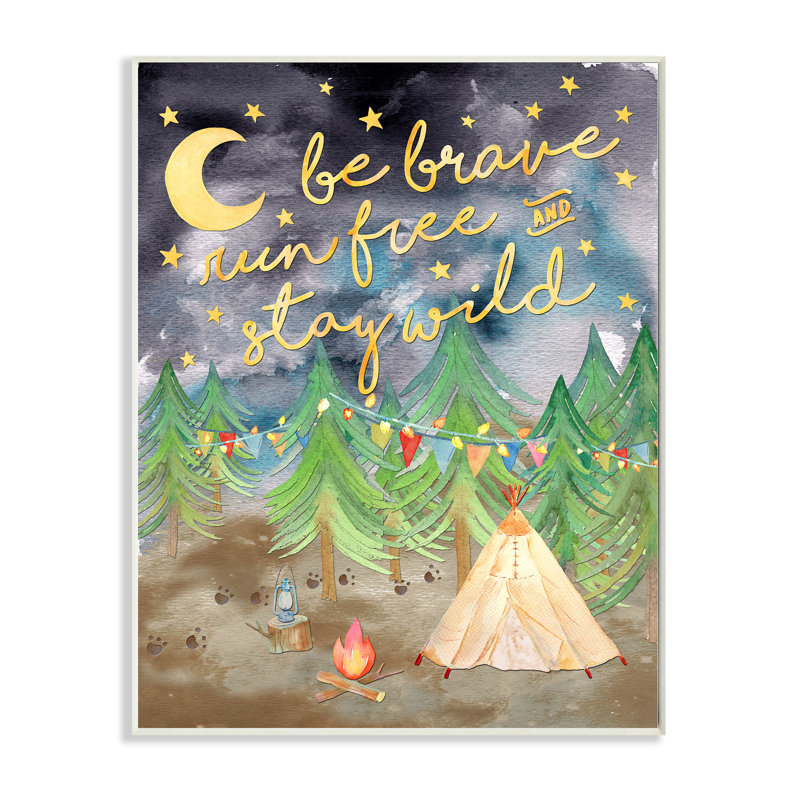 Plaque murale en camping