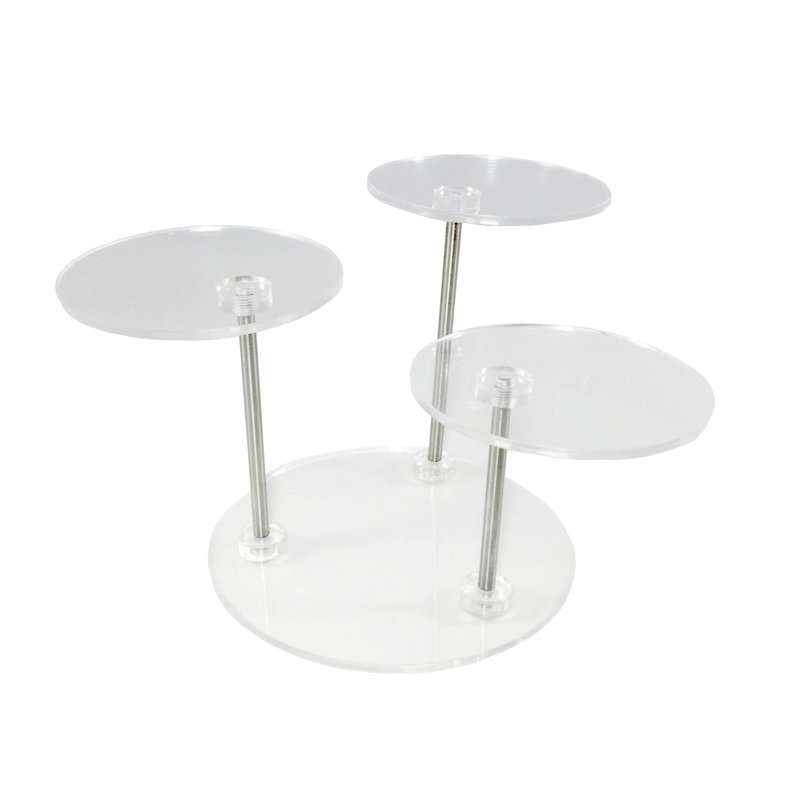 Ebern Designs® 3-Teir Plexiglass Acrylic Stand Riser Jewellery Display Phone Stand 99BC2A28A09548578D4D0AA6445A4377