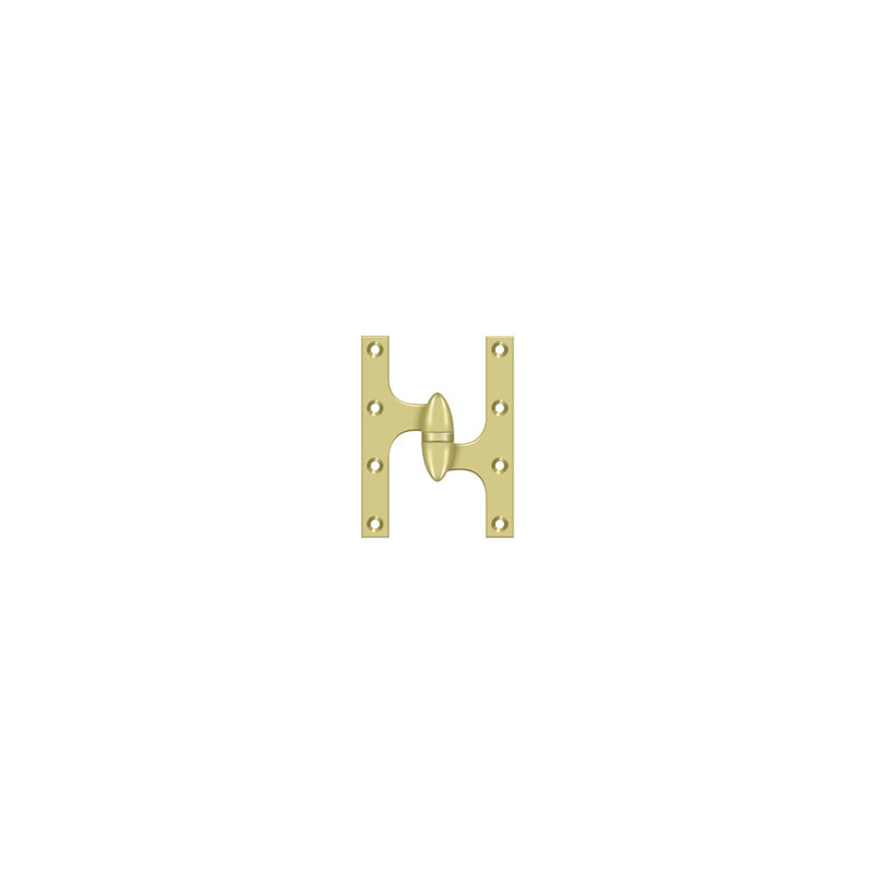 Hinge, Polished Brass, Right Hand