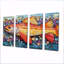 Red Red Char I - poisson, ensemble d'art mural-1079994905