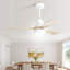 Ventilateur de plafond en bois massif 48 pouces avec moteur à courant continu réversible à intensité variable 6 vitesses-1606583280-1582193334