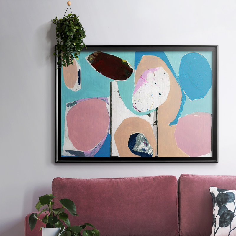 Toile encadrée de qualité supérieure Color Trend II - prête à être accrochée, H 25 po x l 45 po x P 1 po