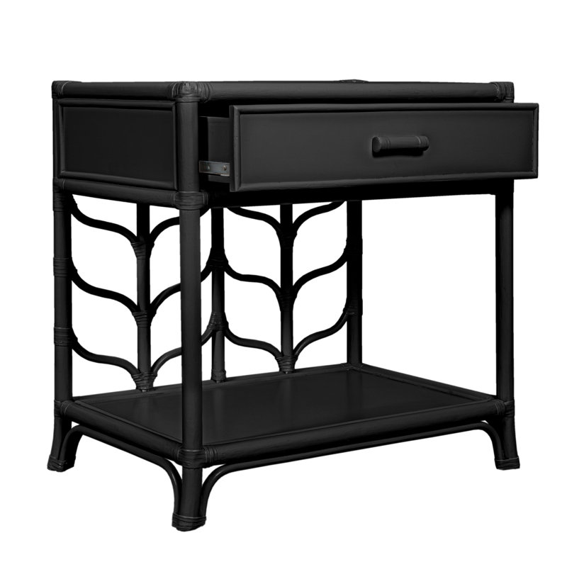 Ivy 1 - Drawer Nightstand, Black
