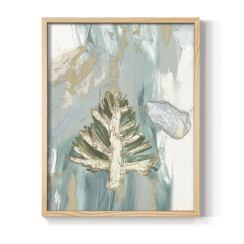 «Christmas Holiday Art» CECXXXIX, reproduction d'art encadrée - bois massif, H 11 po x l 9 po, Naturel