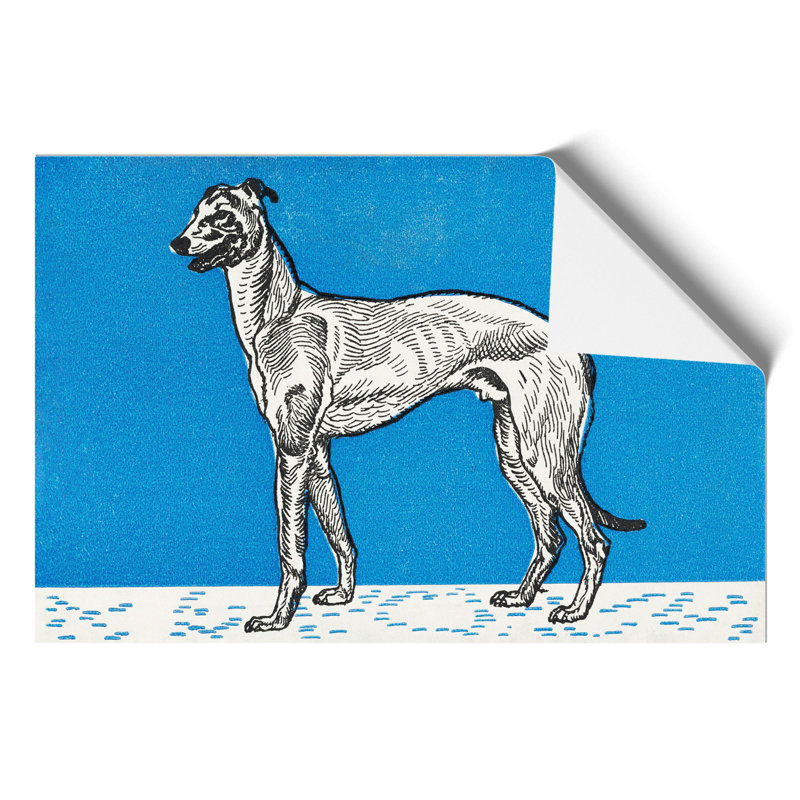 Greyhound Vol.1 by Moriz Jung - No Frame Painting, 21cm H x 30cm W x 0.1cm D