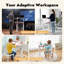 Bureau de travail réglable Laius-1021261559