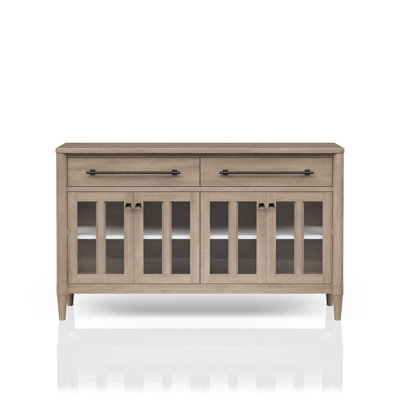 Buffet Power Raedy avec portes d'armoire en verre