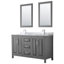 Ensemble de meuble-lavabo double 60 "avec miroir Daria-97928336-97928339-97928337