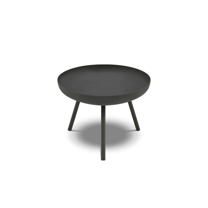 Round Steel Smokeless Fire Pit, 40cm H x 55cm W x 55cm D