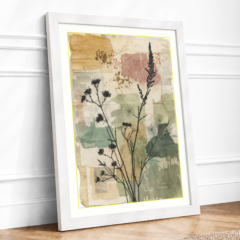 Study Botanical - Framed Print, A1 - 84.1 x 59.4 cm, White