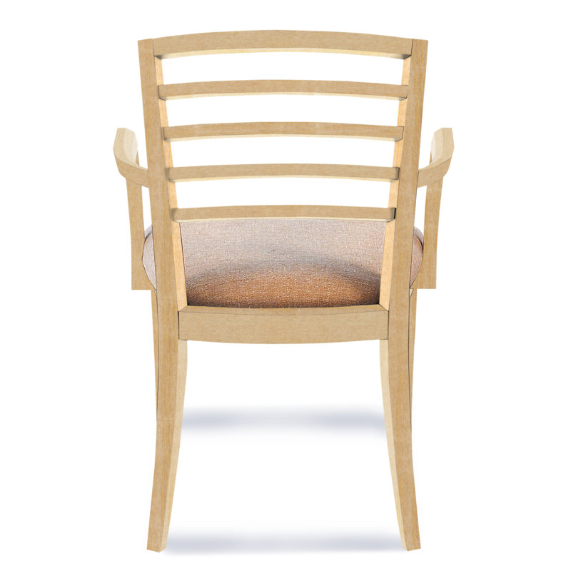Chaise en bois massif Peter Francis, Sunbrella - spectre colombe, Naturel