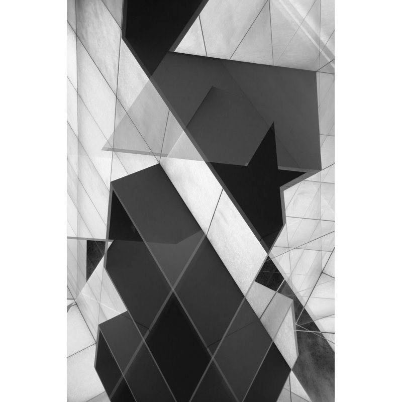 Black And White Panels by Goettingen - Wrapped Canvas Print, 76cm H x 51cm W