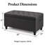 Banc de rangement avec repose-pieds capitonné 31 pouces-616398850