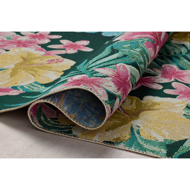 Loloi Botanical Midnight / Multi Area Rug, Rectangle 2'5" x 3'11"