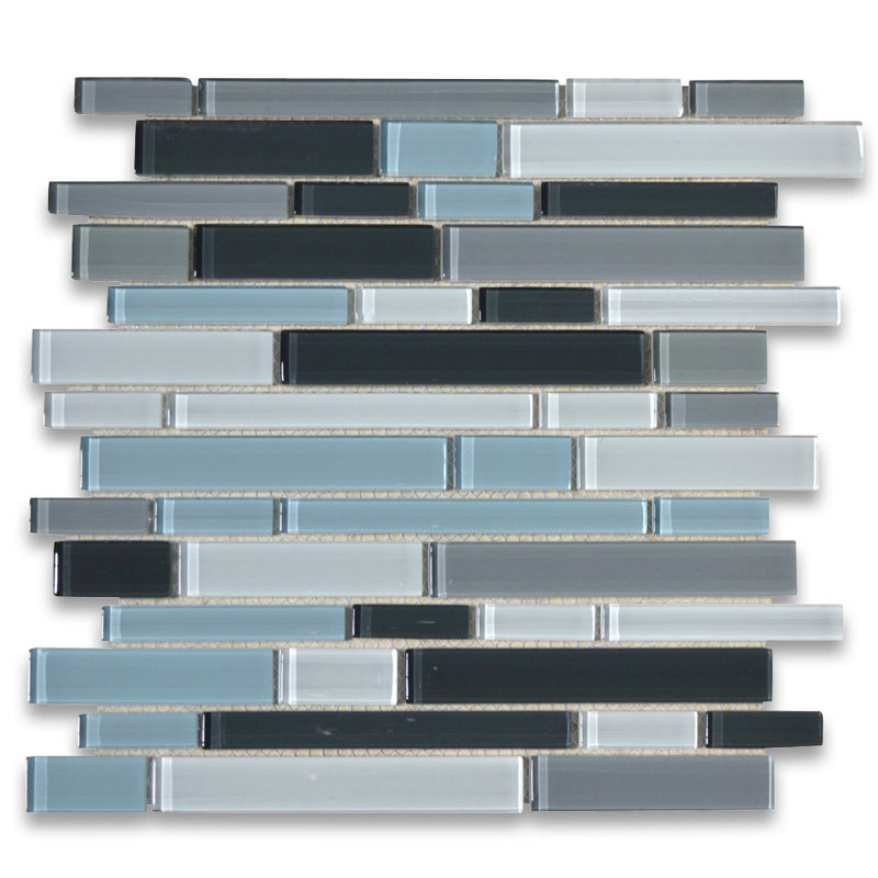 12" x 12" Marble Mosaic Linear Wall & Floor Tile