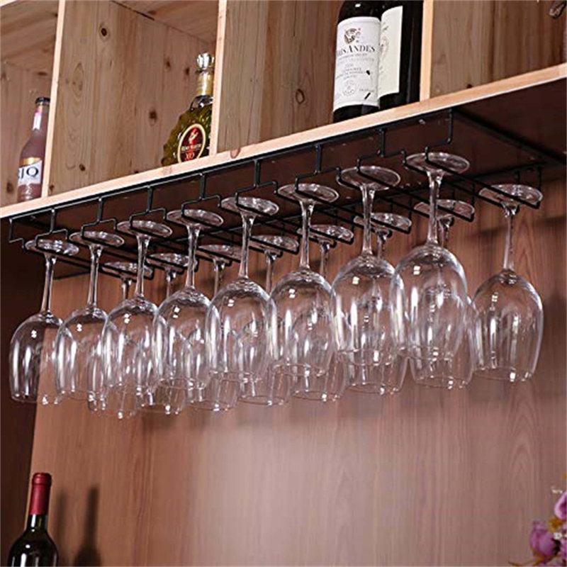 Antioca Wine Glass Rack Black