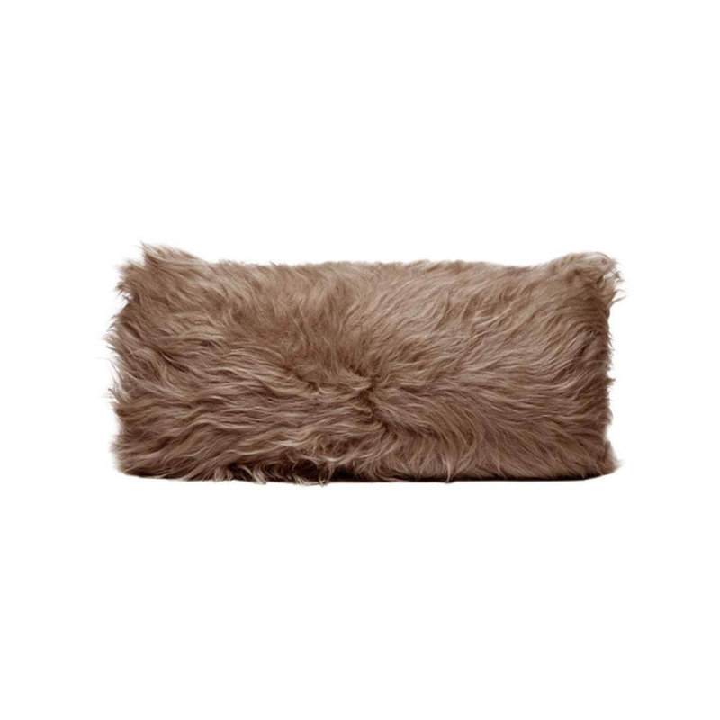 Housse de coussin Premium Premium - texture douce et longue, housse décorative, 12 po x 24 po, Brown